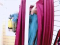 I got dared to leave the curtain open a little in the fitting room