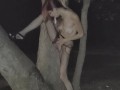 Golden Tree Shower - peeing on tree