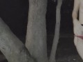 Golden Tree Shower - peeing on tree