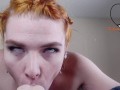 Redhead loves deepthroating cock so much she makes aheago faces - TheGoddessOfLust