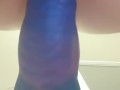 Chubby teen takes huge knot