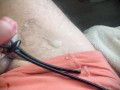 big handsfree cumshot from cock and balls electro stimulation