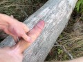 Jacking my uncut monster cock off, fully naked outdoor | Johann Wood