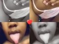 Licking my big Juggs