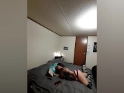 Nerdy Babs Smoking and Pillow Humping 