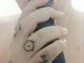 Sloppy Shower Dildo Blowjob