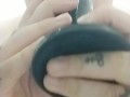 Sloppy Shower Dildo Blowjob