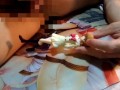 ボーイッシュ美少女JCフィギュア顔スカートに大量ぶっかけ【ハートキャッチプリキュア明堂院いつき（キュアサンシャイン）】