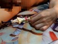 ボーイッシュ美少女JCフィギュア顔スカートに大量ぶっかけ【ハートキャッチプリキュア明堂院いつき（キュアサンシャイン）】