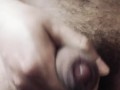 Enjoying myself with big cum