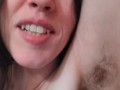 Stinky VERY HAIRY Armpit Camgirl SEXY TALK: Dirty Pheromone Camgirl Slut DOESN'T WANT TO SMELL CLEAN