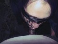 Creepy ghost girl haunts me and makes me multiple cum from deepthroat blowjob [Halloween 2020]