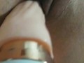Slut fucks vibrating dildo 