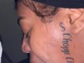 Extreme blow job by tatted face girl