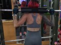 It was supposed to be a workout video - Nora Redmain fucked in a changing room of a gym 