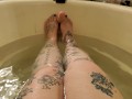 Feet bath tub dildo