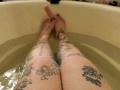 Feet bath tub dildo