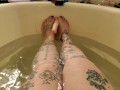 Feet bath tub dildo