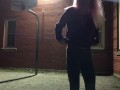 Horny teen squirts at school // IsabellaFern //