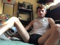 Pov: Your Step Brother wakes up horny (jerking off with ass play)