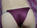 Cum on satin Victoria´s panties