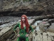 Beautiful Mera waits for some dick along the ocean