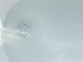 Cute toes in a bubble bath