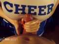Busty cheerleader makes me cum on her uniform — Halloween 2020