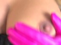 A very fucking lucky pink glove.. skintight fun JOI