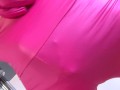 A very fucking lucky pink glove.. skintight fun JOI