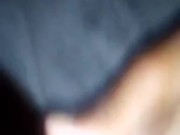 Petite ebony teen masturbating