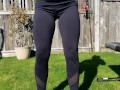 Little home workout in yoga pants