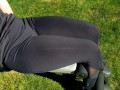 Little home workout in yoga pants