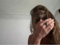 POV Hot French Amateur and gets an oral creampie. Filmed on mobile. Boots and lingerie