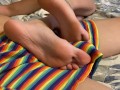 Ted toes teasing 