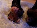 Jess In Black Fishnets Stockings Preview