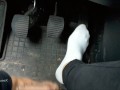 Hot Little Feet Tease On A Car Dashboard Preview