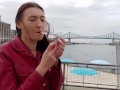 INHALE 44 Smoking and Risky Public Flashing by Gypsy Dolores