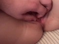 Guy Fingering My Wet Pussy - Closeup