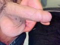 Fat juicy cock and balls bouncing in slow mo with pre cum