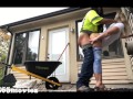 Construction Worker Fucks House Wife Milf on Patio Job Site (too thirsty couldn’t say no)