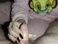 Humiliating handjob from girlfriend with black long nails