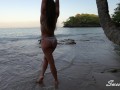 Adventure on a wild beach, hot step sister anal fucked like a whore for a creampie. Family therapy!