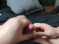 Nice Handjob on the couch *cumshot+closeup cock*