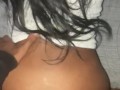 Latina doggystyle creams all over 9 inch thick dick