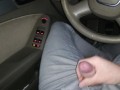 Horny guy, stopping by the road, Jerk off in car in public! - SoloXman