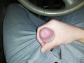 Horny guy, stopping by the road, Jerk off in car in public! - SoloXman