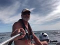 Naked in the Boat & Beach. Cock bouncing on the sea TRAILER