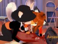 Furry Yaoi Hentai 3D - Threesome Horse Luis (Horse) Naru (Fox) & Shiro (Dog)