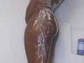 Ebony Bonnet sexy soapy pussy and tits product Test Dr. Bonner's Peppermint 18 in 1 soap in the Show